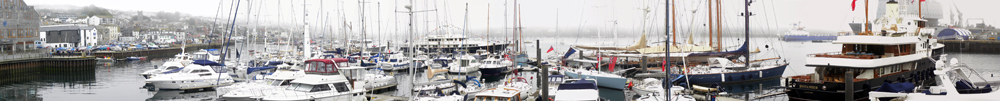 Port Pendennis Marina under J Class Regatta, Falmouth 2012. 