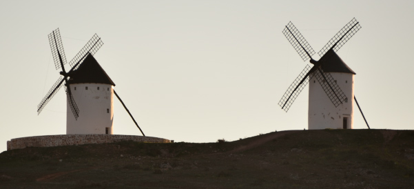 Vderkvarnarna som Don Quijote slog mot.