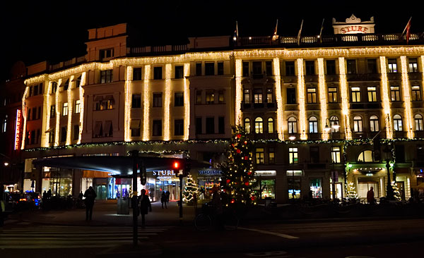 Juldekorationer i vra hemmakvarter.